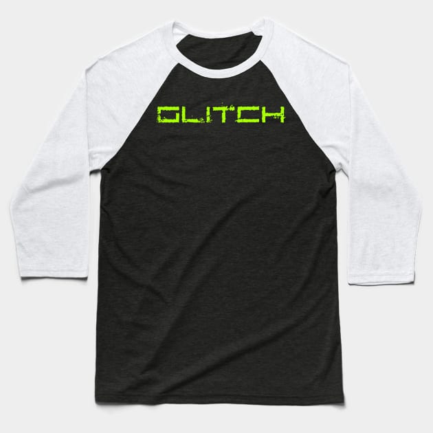 Glitch Baseball T-Shirt by Erena Samohai